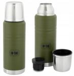 M-Tac turista termosz, 750ml, dupla falú, vákuumos, Olive színű (UN-B04-750A-OD)