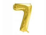 Party Deco Fólia lufi "7", Size 72cm, világos arany