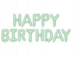 Party Deco Happy Birthday Fólia lufi, zöld, 340×35cm, matt