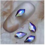 Zodiac Swarovski formakő flame AB