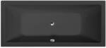 POLYSAN KRYSTA akril kád 180x80x39 cm, matt fekete 71710.21 (71710.21)