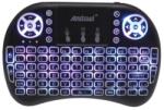 Andowl Mini tastatura wireless cu touch pad RGB : Culoare - negru (Q-K07)