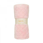 Soffi Baby takaró plüss dupla rózsaszín 75x100 cm