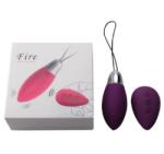 Cotoxo Fire 2 -akkus távvezérlős vibrációs tojás-11func. lila
