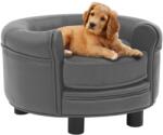 vidaXL Dog sofa 48x32 cm grey pleather 170956