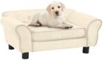 vidaXL Dog sofa 72x45x30 cm cream plush 171042