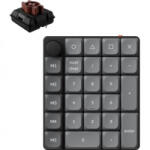 Keychron K0 Max Bluetooth / vezeték nélküli Milk POM Brown mechanikus numerikus billentyűzet fekete (K0M-H3) (K0M-H3) - aqua