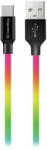 ColorWay Cablu de date Usb /Type-C/ 1m/ 2.4A/ Multicolor (CW-CBUC018-MC)