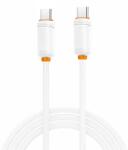 XO NB-Q302B USB-C - USB-C kábel (Fehér) - 1, 0 m - 60W