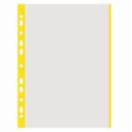 DONAU Genotherm, lefűzhető, színes szélű, A4, 40mikron, narancsos felület, DONAU, sárga, 100db/cs (1774100PL-11) - nyomtassingyen