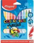 Maped Filctoll készlet, 2, 8 mm, kimosható, MAPED "Color`Peps Jungle", 12 különböző szín (845420) - nyomtassingyen