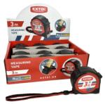 EXTOL Premium 3153 Bandă de măsurare, acoperită cu cauciuc, 2 stopuri, 3Mx19MM (3153)