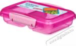 Sistema Kétrekeszes uzsonnás doboz, 350 ml, rózsaszín
