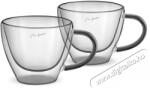 Lamart Thermo pohár LT9117 VASO Cappuccino szett 190 ml 2 db fekete