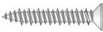 Index Surub Pvc 10 Otel Zincat Galben-3.9 X 38 (X08013938S)