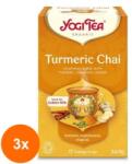 YOGI TEA Set 3 x 17 Plicuri Ceai Bio cu Turmeric / Curcuma, Yogi Tea, 34 g
