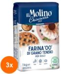 Chiavazza Set 3 x Faina din Grau Tanar Tip 00 pentru Dulciuri, Chiavazza, 1 kg