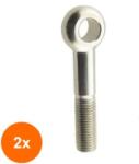 Rocast Set 2 x Surub Ochi Forma B 444 Otel Gr. 4.6-M10 X 60 (COR-2x044441060S)