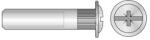 Rocast Piulita Conector Cap Bombat cu Saiba Otel Zincat-M4x30 (PCS.430S)