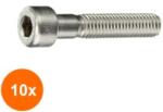 Rocast Set 10 x Surub Cap Inbus 912 Otel Gr. 12.9-M6 x 130 (COR-10x091296130S)