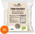 Pronat Foil Pack Set 2 x Faina Bio din 4 Cereale fara Gluten, Pronat, 500 g