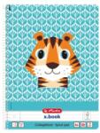 Pelikan Caiet A4, 80 File, Spirala Dictando, Cute Animals, Motiv Tigru (HRZ-50039234)
