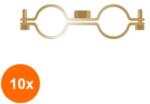 Rocast Set 10 x Colier Metalic Dublu Orizontal-12" 20-25 (COR-10xCM52012S)