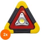 Z-tools Set 2 x Triunghi Reflectorizant, Incarcare Solara / USB, 5 Moduri de Avertizare (LIZ-2xZLN-ZTS8248)