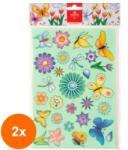 KOH-I-NOOR Set 2 x Sablon Mare cu 27 Fluturi si Flori (HOK-2xKH-K982 007)
