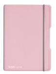 Pelikan Caiet My Book Flex A5, 40 File, 80 g, Dictando, Coperta Roz Transparenta, Elastic Gri (HRZ-9478350)