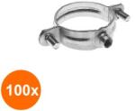 Index Set 100 x Colier M6 fara Surub pentru Tevi de Cupru-r 22 (COR-100xI.ABM6022S)