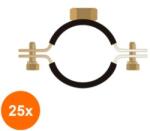 Rocast Set 25 x Colier Greu-Banda 25x2.5 mm Protectie Cauciuc-1 12" 46-51 (COR-25xCC23113S)