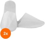 Vetro Design Set 2 x Papuci Eva Hotel Unica Folosinta, Inchisi La degete, Albi, 50 Perechi (TEV-2xVTR-1407-50)