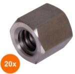 Rocast Set 20 x Piulita Hexagonala Inalta 6330 Otel Gr. 10-M10 (COR-20x6330910S)