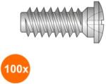 Rocast Set 100 x Eurosurub Cap Bombat R9 mm Locas Z Filet Dublu Otel Zincat-L 15 (COR-100xVR.7461.13S)