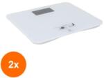 Zilan Set 2 x Cantar Electronic Persoane, Alb, 35 x 30 cm, Capacitate Maxima 180 kg (LIZ-2xZLN-ZTS8172) Cantar baie