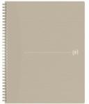 OXFORD Caiet Oxford Origins A4+, Dictando, 70 de File, Hartie Optik 90g/mp, Spira Dubla, Scribzee, Ecolabel, Coperta Plastifiata, Bej (HRZ-400150004)