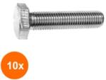Rocast Set 10 x Surub Filetat Cap Hexagonal Otel gr. 8.8 Zincat-M24 x 100 (COR-10x0933824100S)