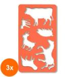 KOH-I-NOOR Set 3 x Sablon Mic cu 6 Animale Domestice, 2 x 120 x 210 mm (HOK-3xKH-K749 054)