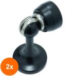 Ideal Feroluc Set 2 x Opritor Magnetic pentru Usi, Model Cupido, Finisaj Negru Mat (EDI-2xIFR-18401)