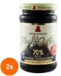ZWERGENWIESE Set 2 x Gem BIO de Coacaze Negre Indulcit cu Sirop de Agave, 225 g, Zwergenwiese