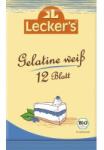Lecker's Gelatina Alba Bio 12 Foi - 20g Lecker`s