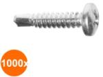 Rocast Set 1000 x Surub Autoforant Cap Bombat Forma N 7504 Otel Zincat-3.5x11 (COR-1000x7504N3511S)