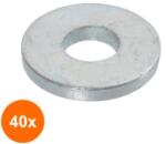 Rocast Set 40 x Saiba Plata Serie Grea DIN 6340 Otel 10.5 x 28 x 4 (COR-40x63400105284S)