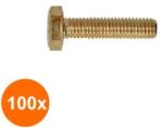 Rocast Set 100 x Surub Cap Hexagonal Total Filetat 933 Alama-M 4x 40 (COR-100x09333440S)