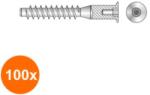 Rocast Set 100 x Surub Imbinare Unitacap Tesit Locas Inbus SW4 Orificiu Pentru Capac Otel Zincat - 6.3 x 50 (COR-100XVR.7541.02S)