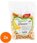 SanoVita Set 2 x Chipsuri din Banane, Sanovita, 150 g