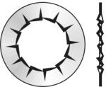 Rocast Saiba Elastica Crestaturi Interioare Forma I 6798 Otel Zincat-32 (6798I32S)