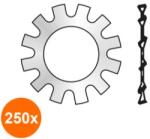 Rocast Set 250 x Saiba Elastica Dinti Exteriori Forma A 6797 Otel Zincat-17 (COR-250x6797A17S)