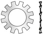 Rocast Saiba Elastica Dinti Exteriori Forma A 6797 Otel Zincat-53 (6797A53S)